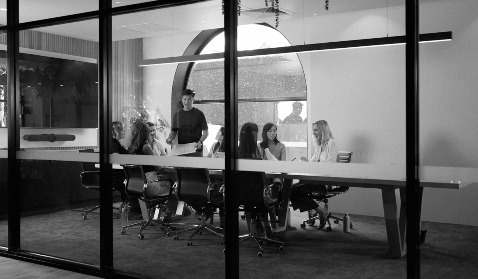 Group of people in an office